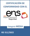 Certificación de conformidad con el ENS, categoría Media (RD 311/2022)